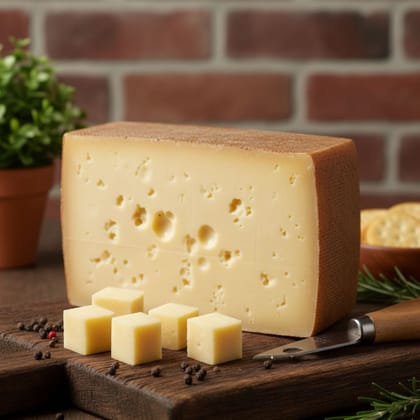 Mishti Gourmet Premium Artisanal Gruyere Cheese Block 1KG