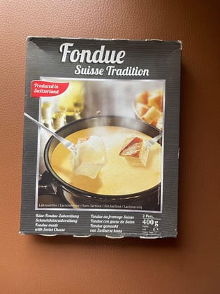 Traditional Swiss Cheese Fondue, 400g, Lactose-Free, Serves 2, Made in Switzerland