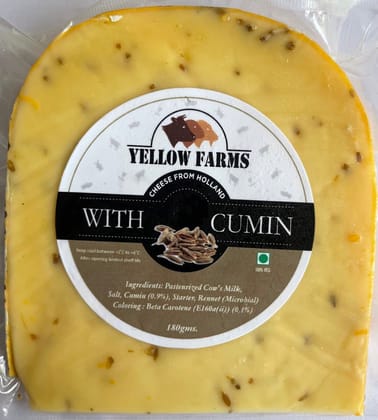 Yellow Farms Gouda Cheese with Cumin 180g