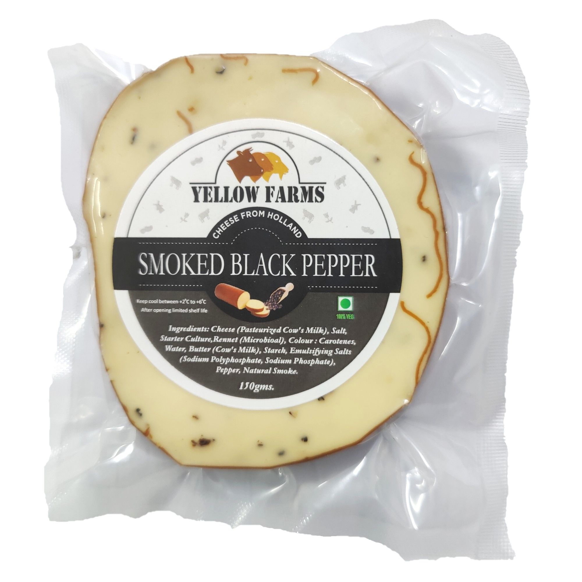 Yellow Farms Gouda Cheese with Black Pepper 180g