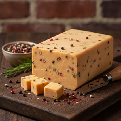 Mishti Gourmet Natural Pepper Cheddar 200g