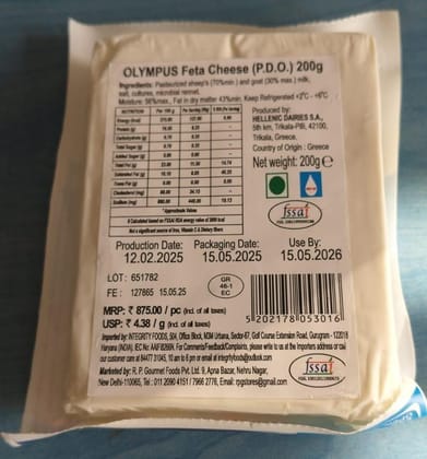 Olympus Original Greek Feta Cheese PDO, 200g