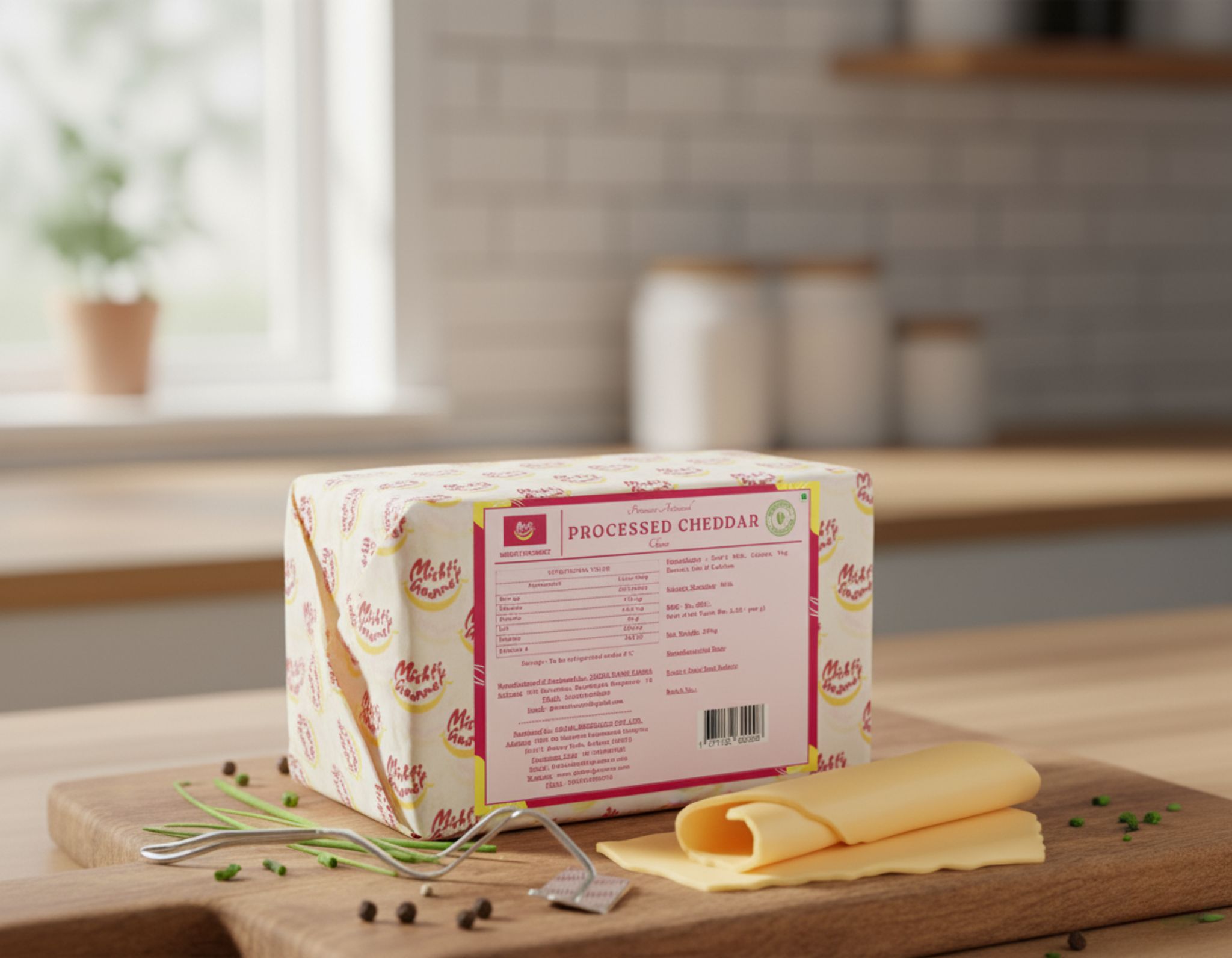 Mishti Gourmet Premium Artisanal Processed Cheddar Cheese 200g