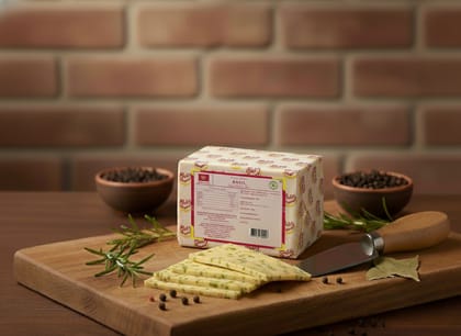 Mishti Gourmet Premium Artisanal Basil Cheddar Cheese 200g