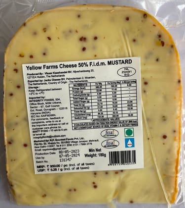 Yellow Farms Gouda Cheese with Mustard 180g