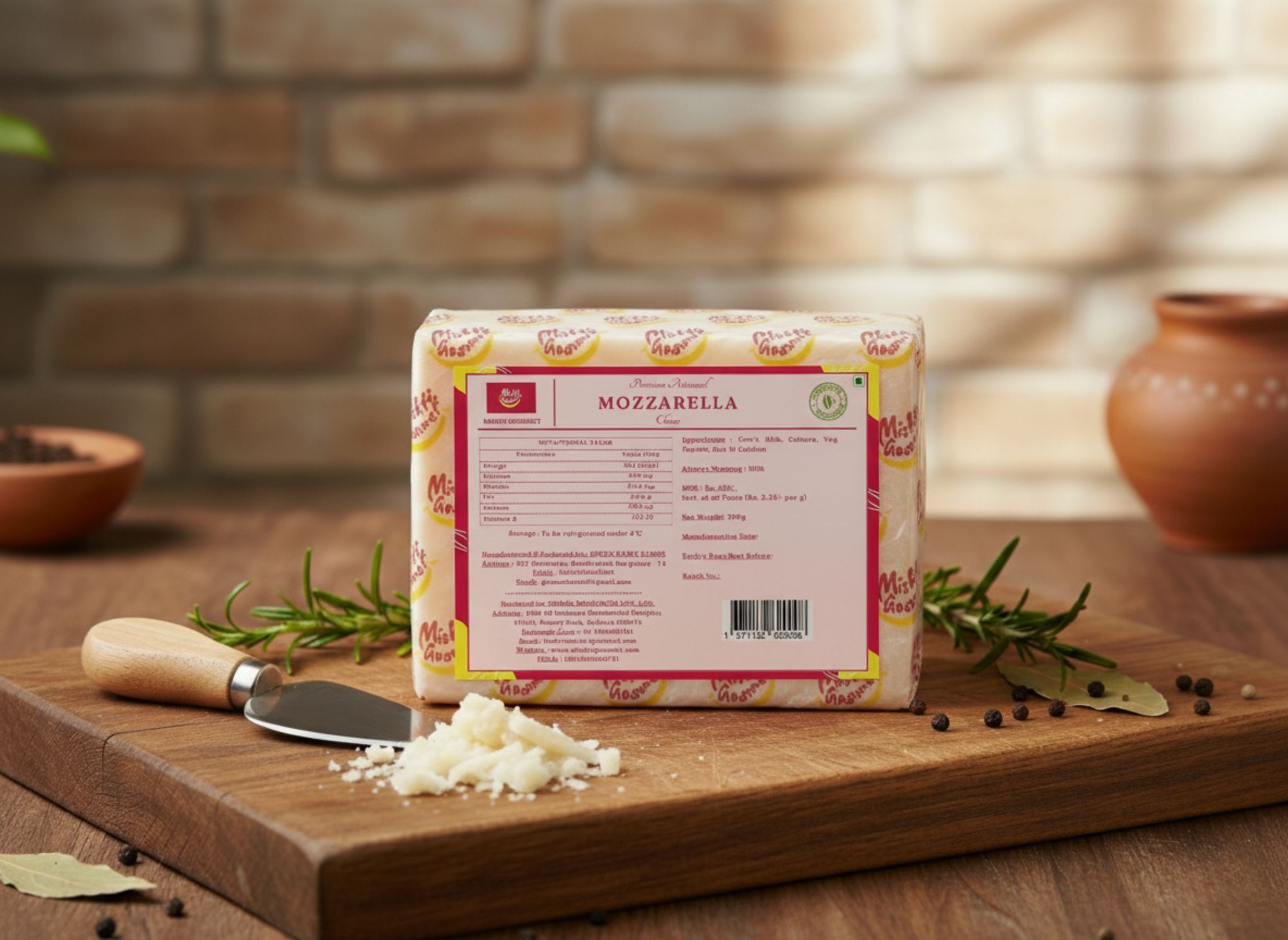 Mishti Gourmet Premium Artisanal Mozzarella Cheese 200g