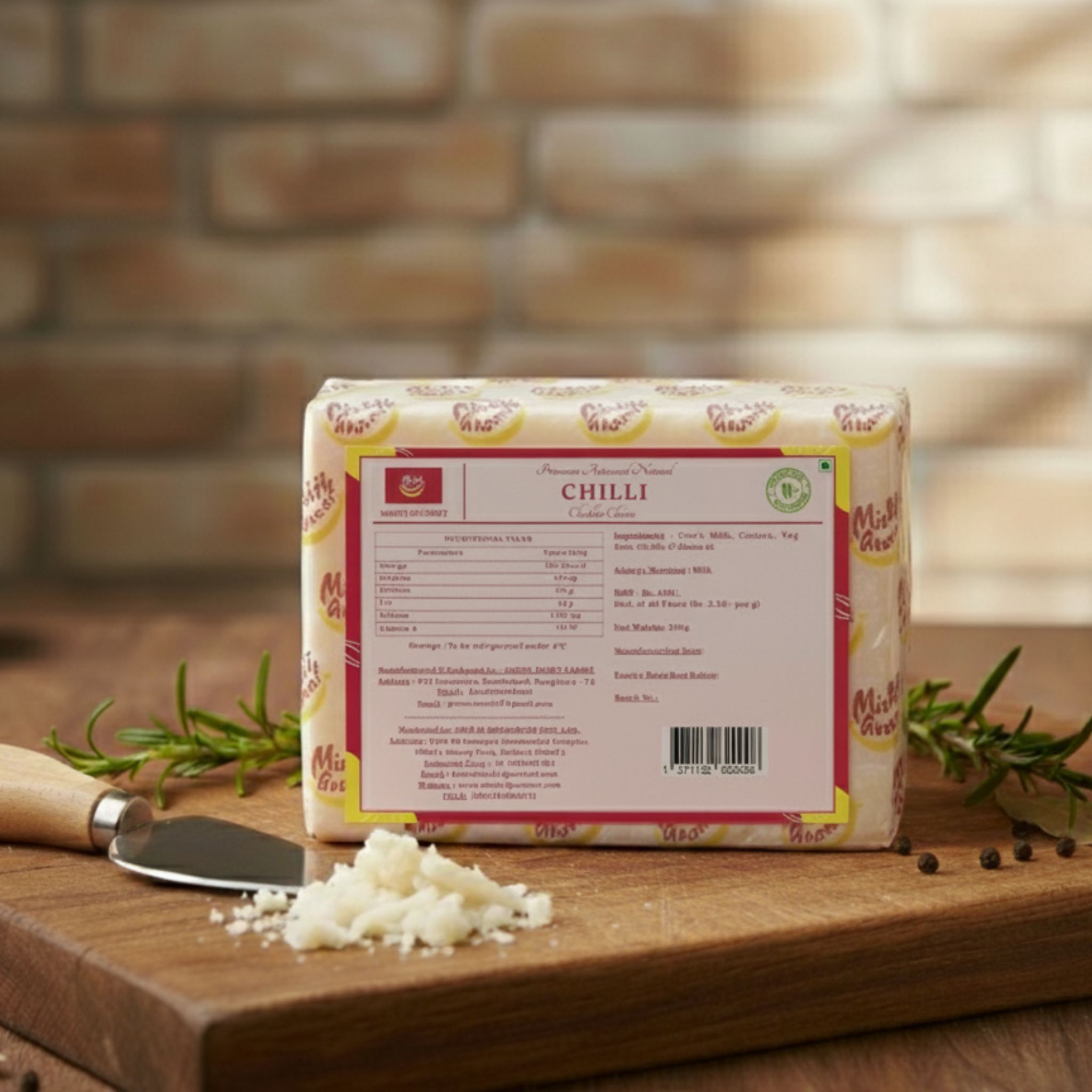 Mishti Gourmet Natural Chilli Cheddar 200g
