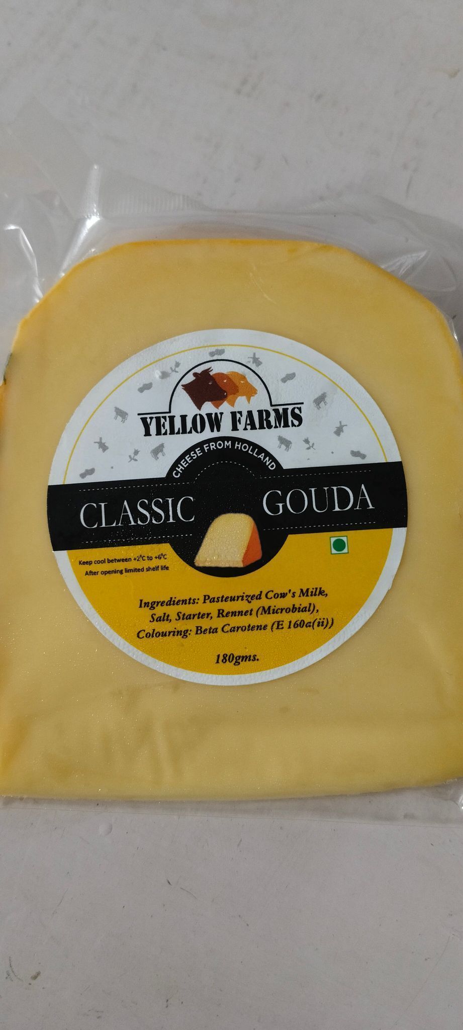 Yellow Farms  Cheese Holland - Classic Gouda 180gm